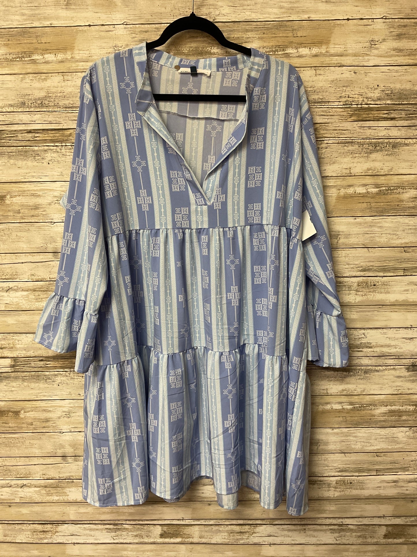 Dress Casual Short By Cmc In Blue, Size:Xxl