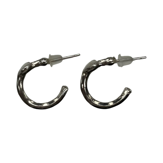 Earrings Hoop By Clothes Mentor In Silver