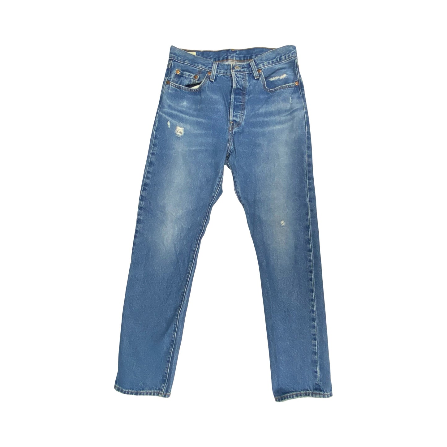 Jeans Straight By Levis In Blue, Size:6
