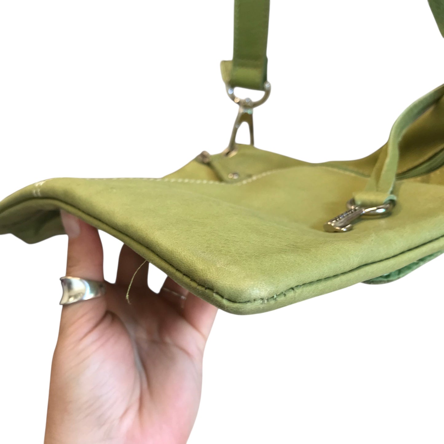 Crossbody By Fossil In Green, Size:Medium
