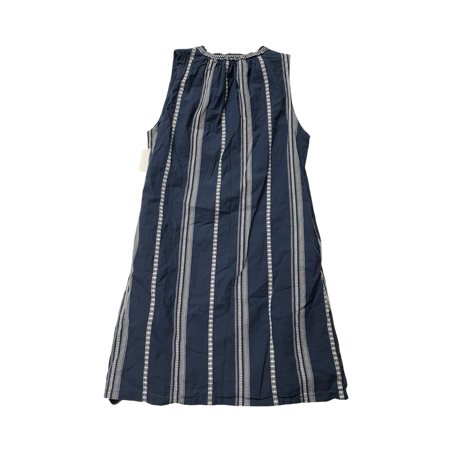 Dress Casual Midi By Evereve In Blue & White, Size:M