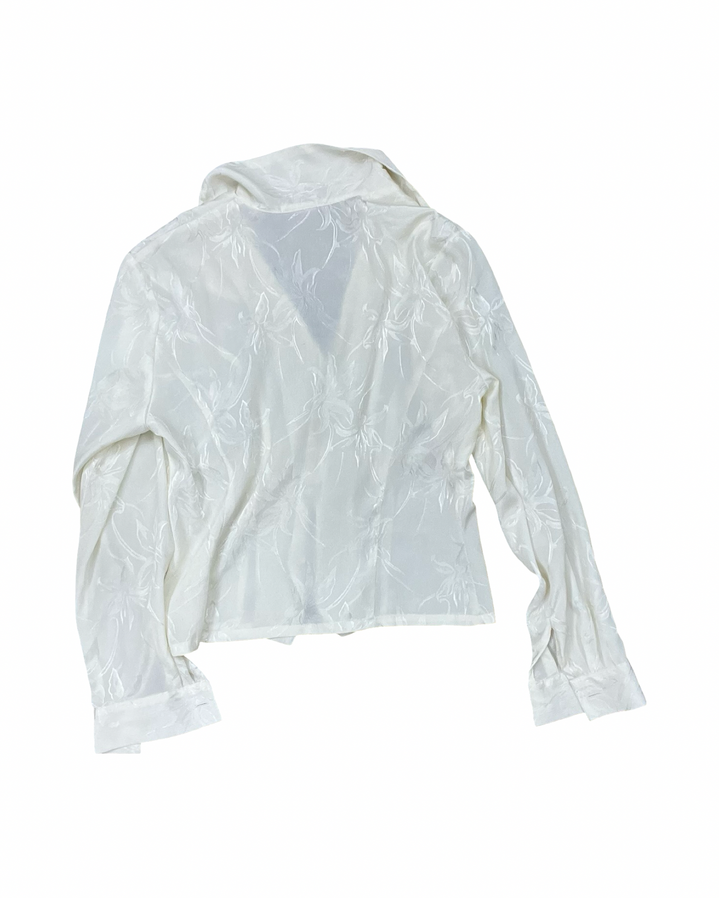Blouse Ls By Petites By Sml In Cream, Size:S