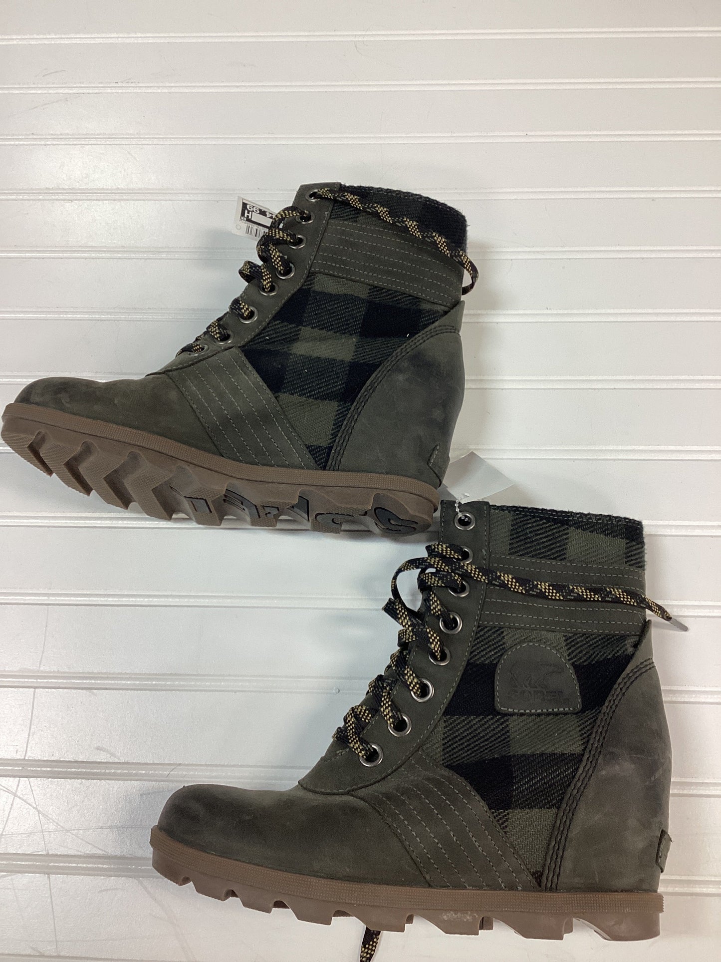 Boots Ankle Heels By Sorel In Green, Size:10