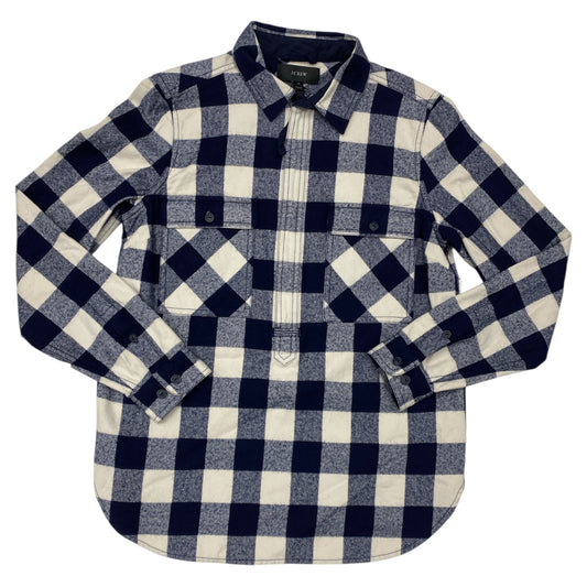 Top Ls By J. Crew In Blue & White, Size:Xs