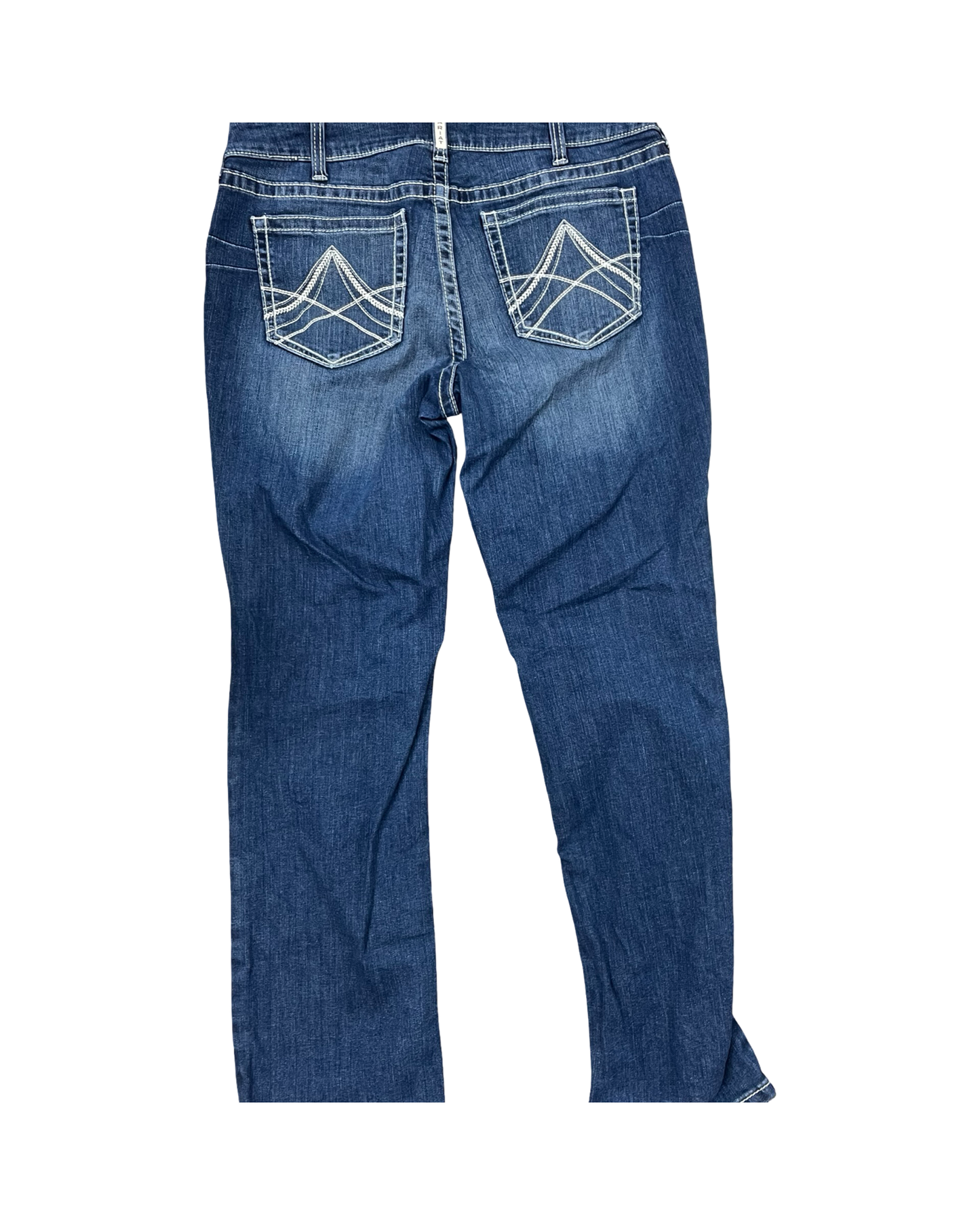 Jeans Boot Cut By Ariat In Blue Denim, Size:16