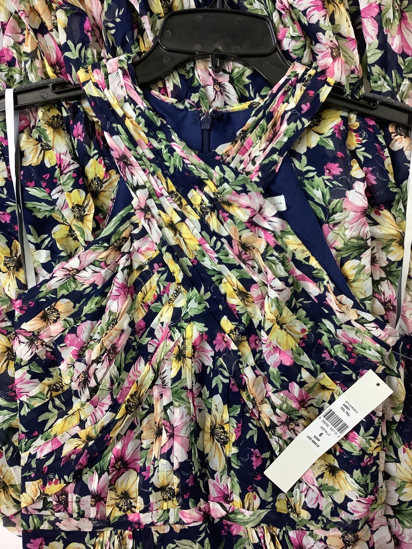 Dress Party Long By Ml Monique Lhuillier In Floral Print, Size: 6