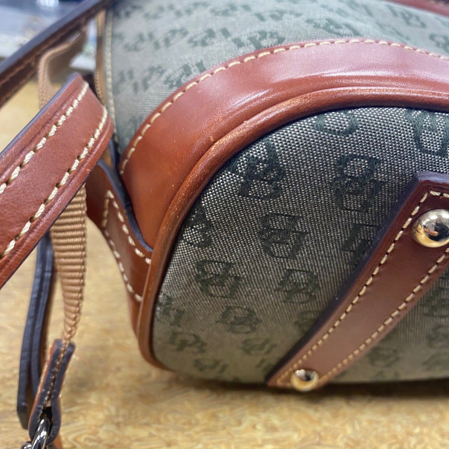 Handbag Designer By Dooney And Bourke In Brown, Size:Medium