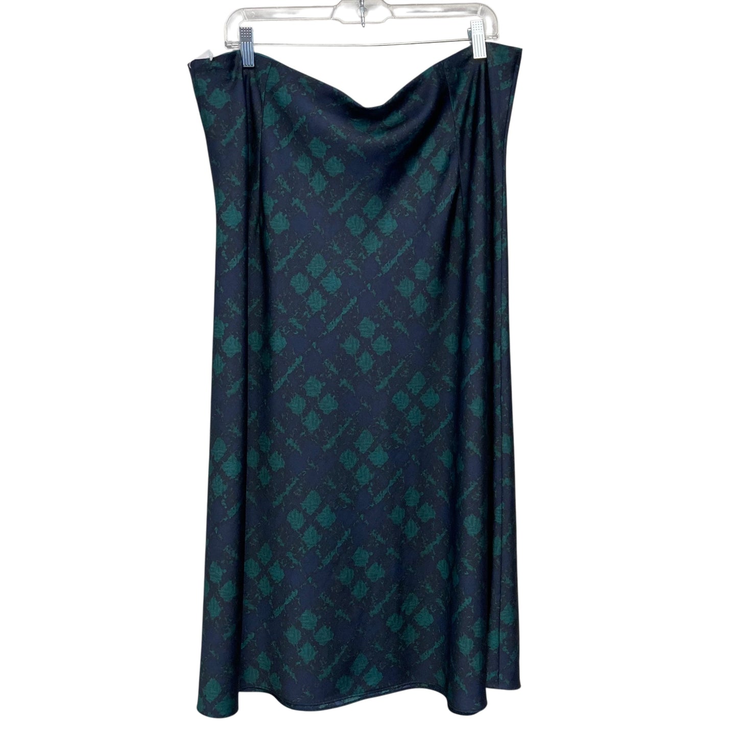 Skirt Maxi By J. Crew In Blue & Green, Size:18