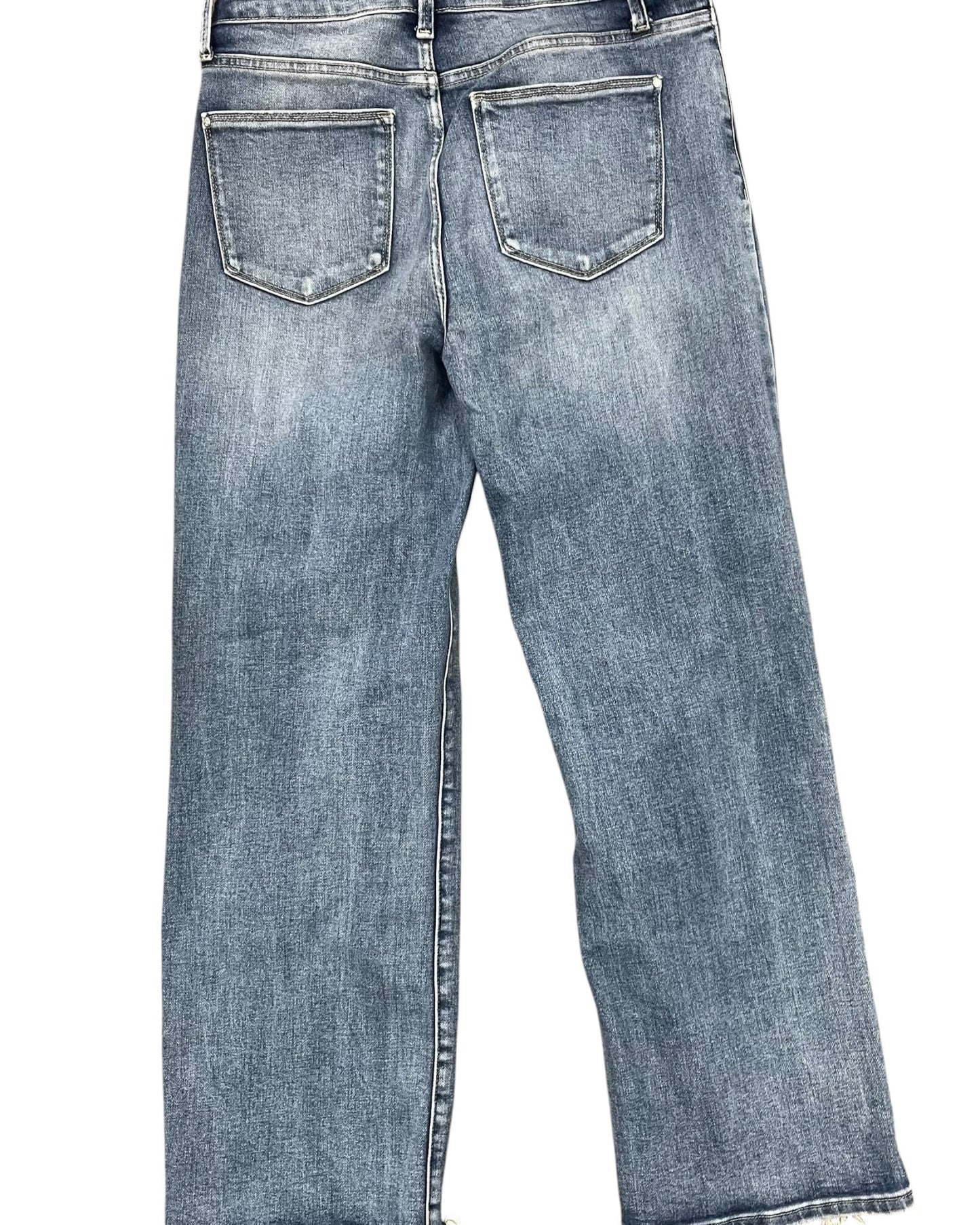 Jeans Straight By Clothes Mentor In Blue Denim, Size:8
