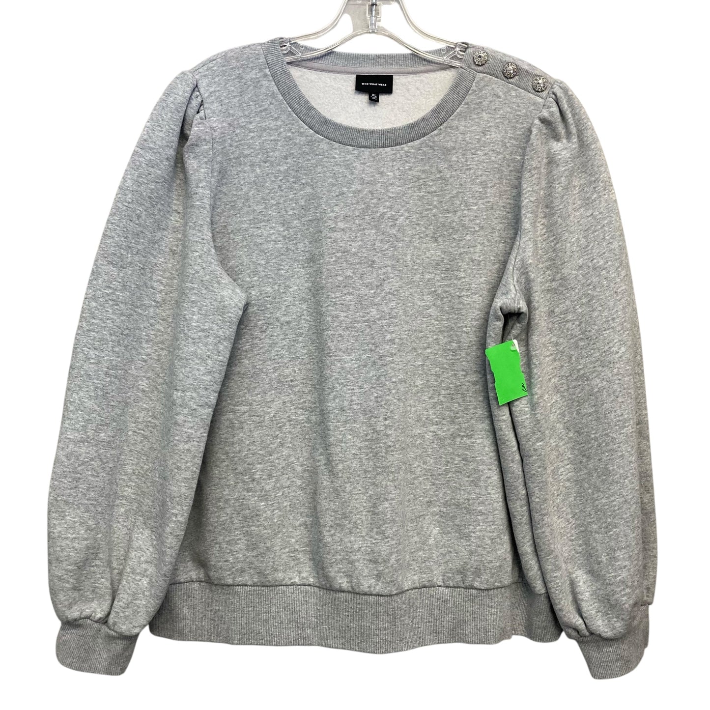 Top Ls By Who What Wear In Grey, Size:Xl
