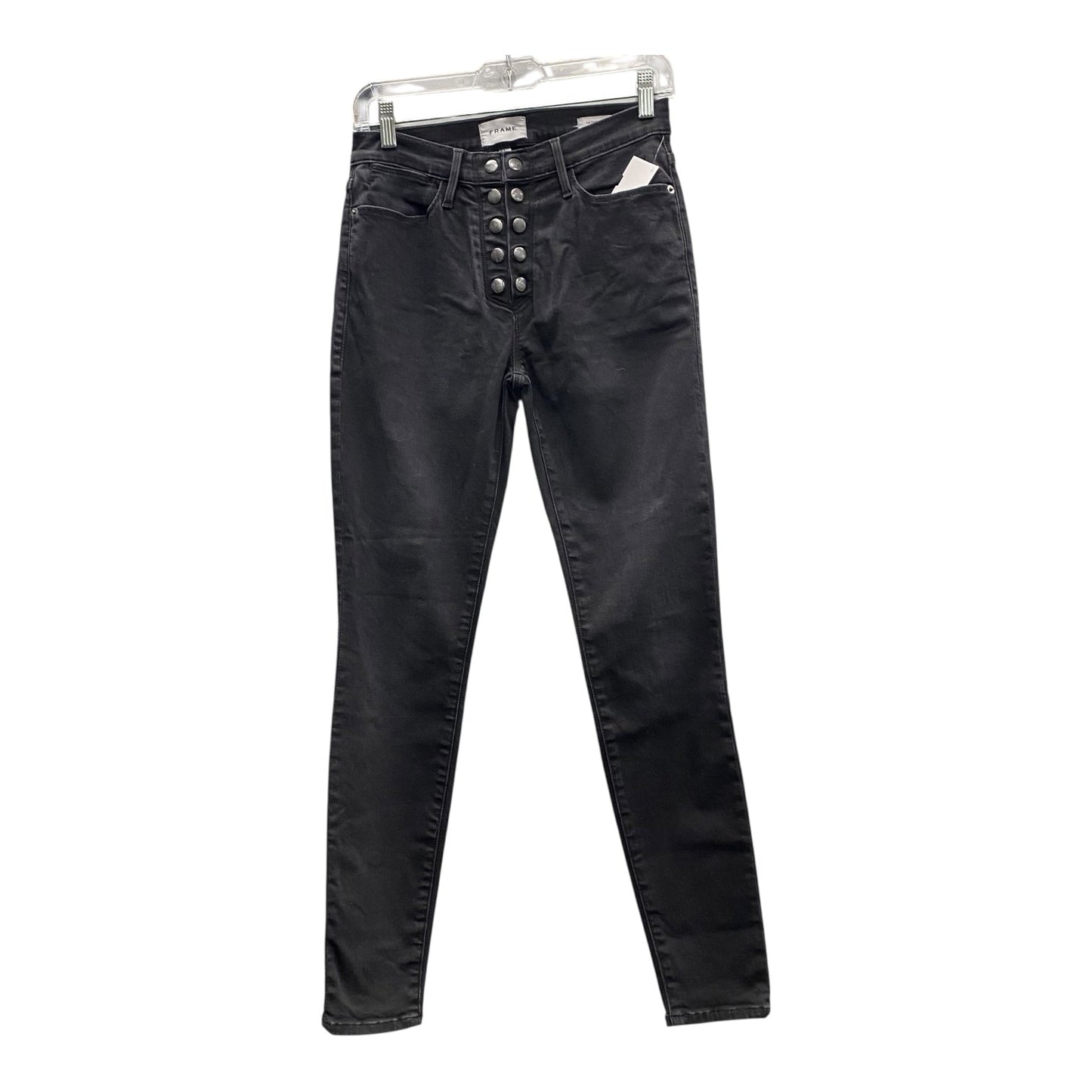 Jeans Skinny By Frame In Black, Size:4