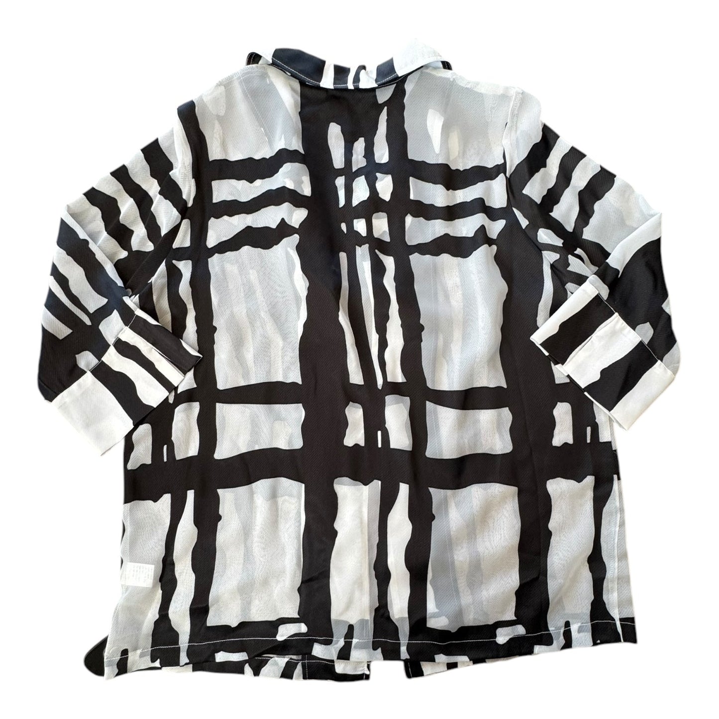 Blazer By Ming Wang In Black & White, Size:M