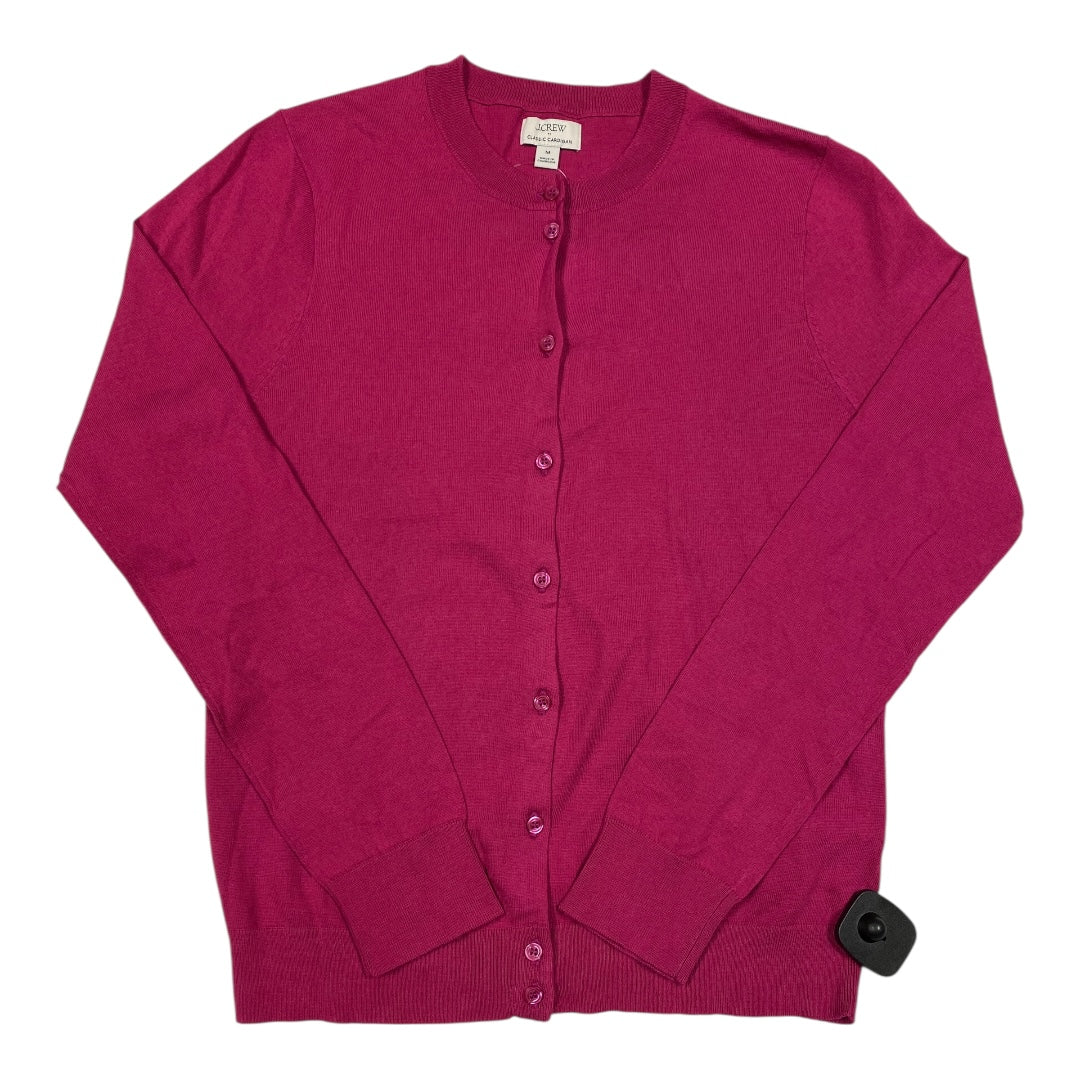 Sweater Cardigan By J. Crew In Pink, Size:M