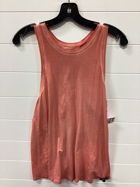 Athletic Tank Top By Lululemon In Orange, Size:10