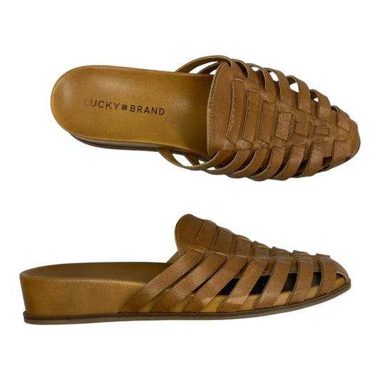Shoes Flats By Lucky Brand In Brown, Size:6.5