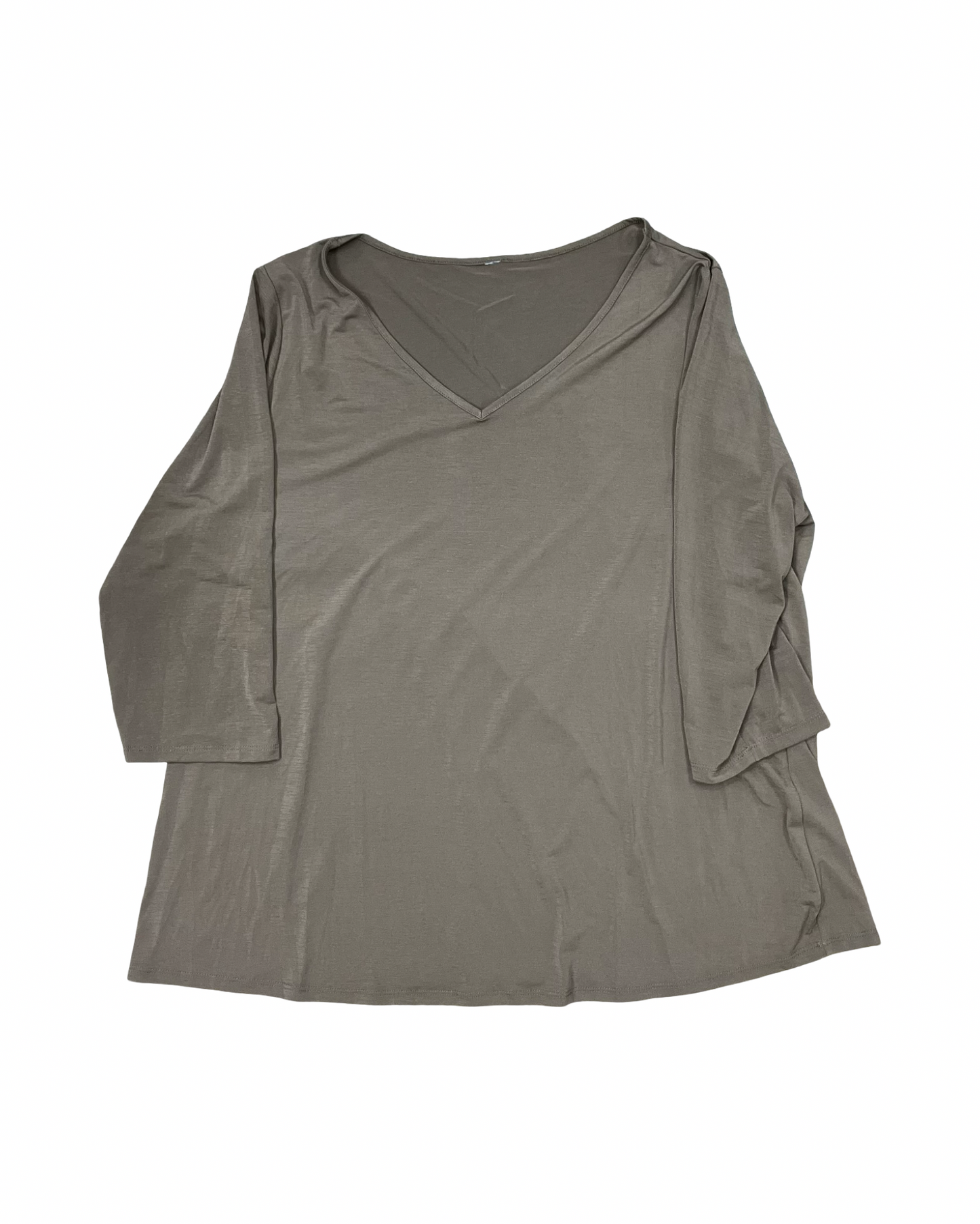 Top Ss By Clothes Mentor In Brown, Size:2X