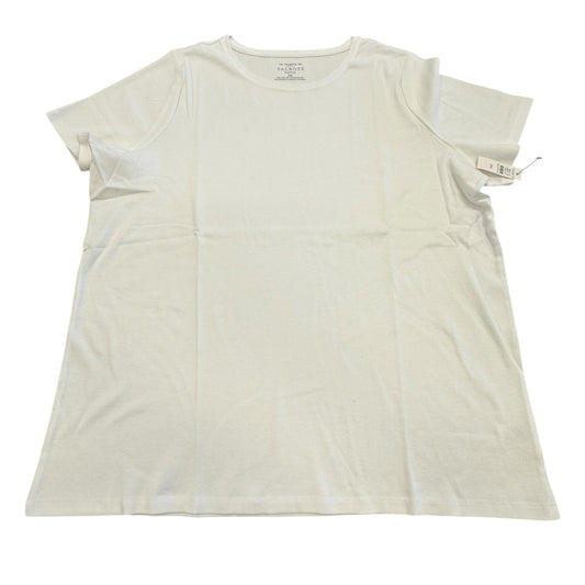 Top Ss Basic By Talbots In White, Size:2X