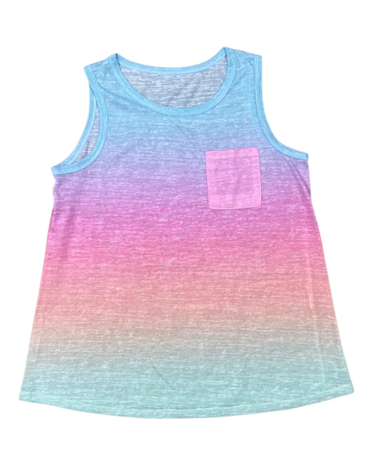 Top Sleeveless By Clothes Mentor In Rainbow Print, Size:Xl