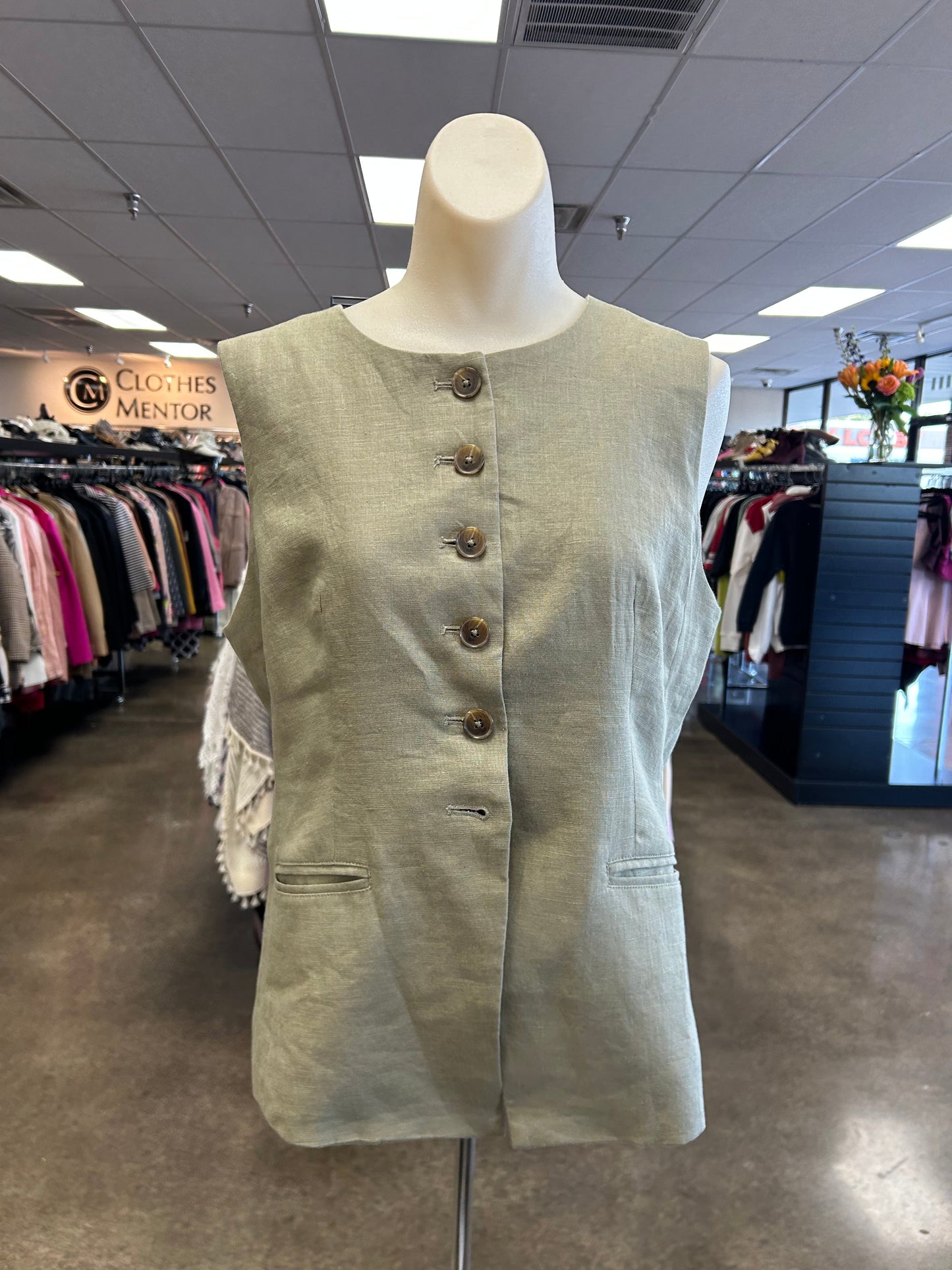 Vest Other By J. Crew In Green, Size:10