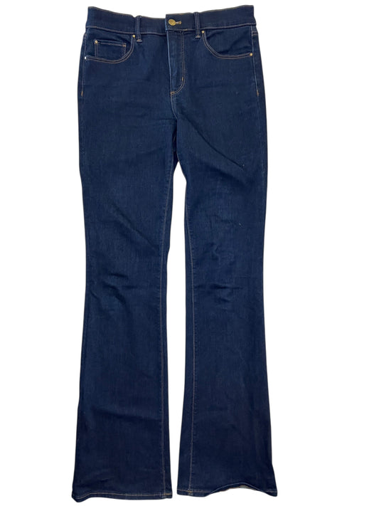 Jeans Flared By Ann Taylor In Blue Denim, Size:6