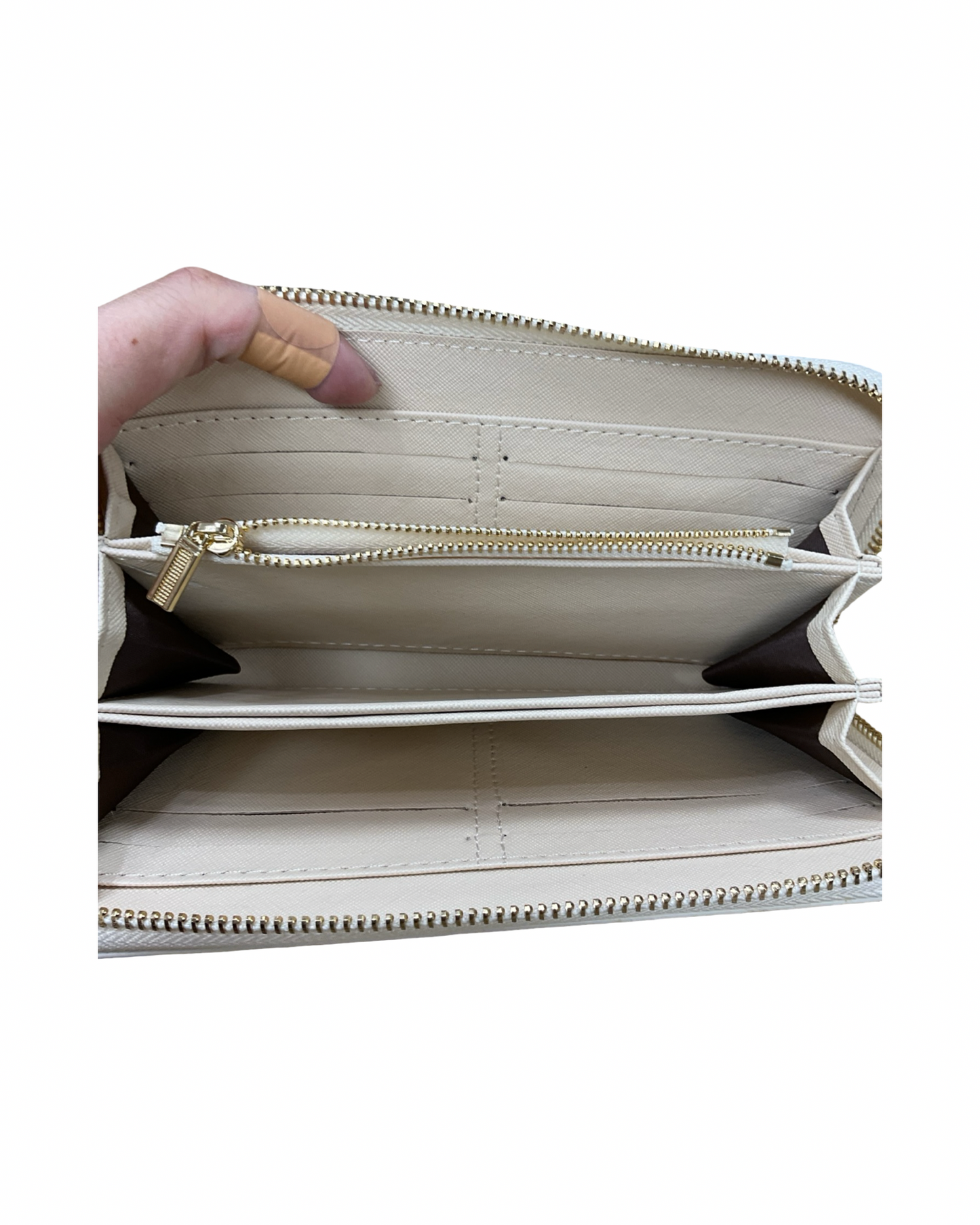 Wallet By Clothes Mentor In Purple & Tan, Size:Medium
