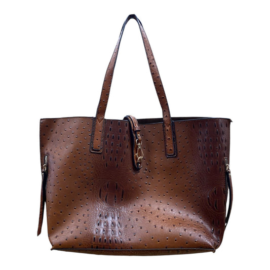 Handbag  In Brown, Size:Medium