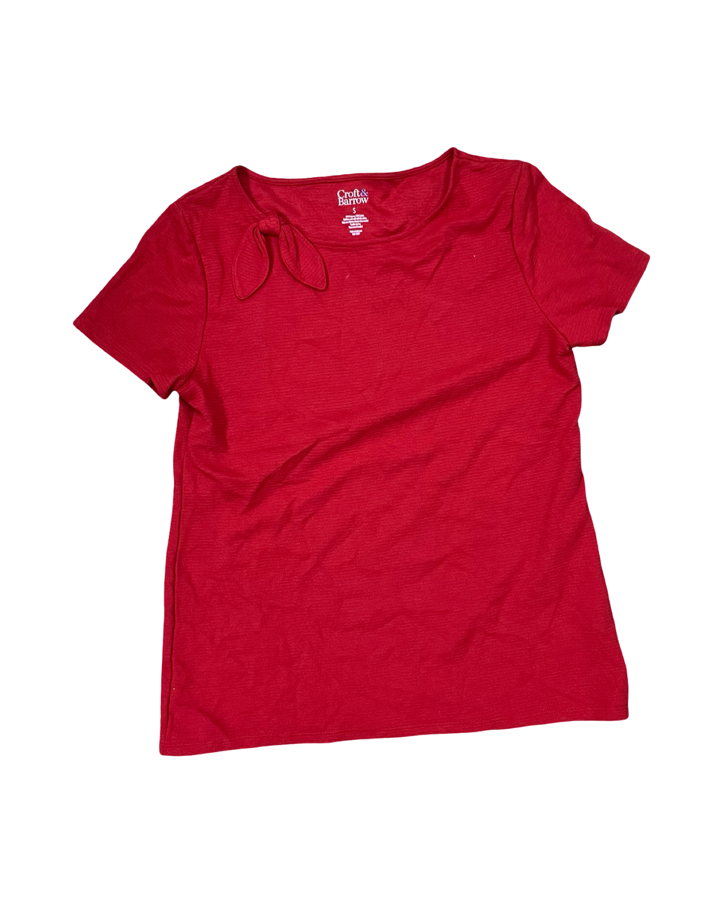 Top Ss By Croft And Barrow In Red, Size:S