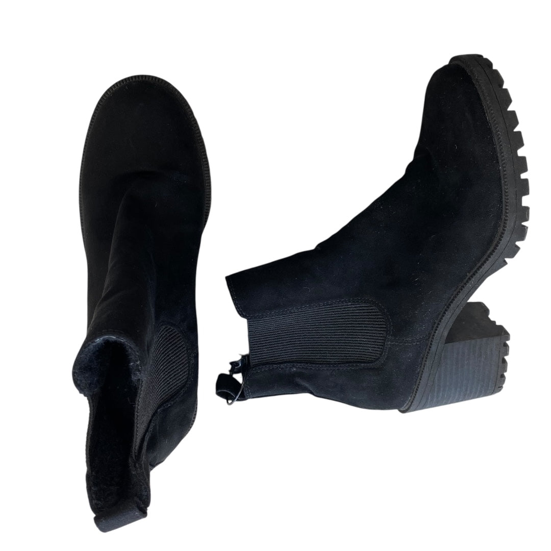 Boots Ankle Heels By H&M In Black, Size:6