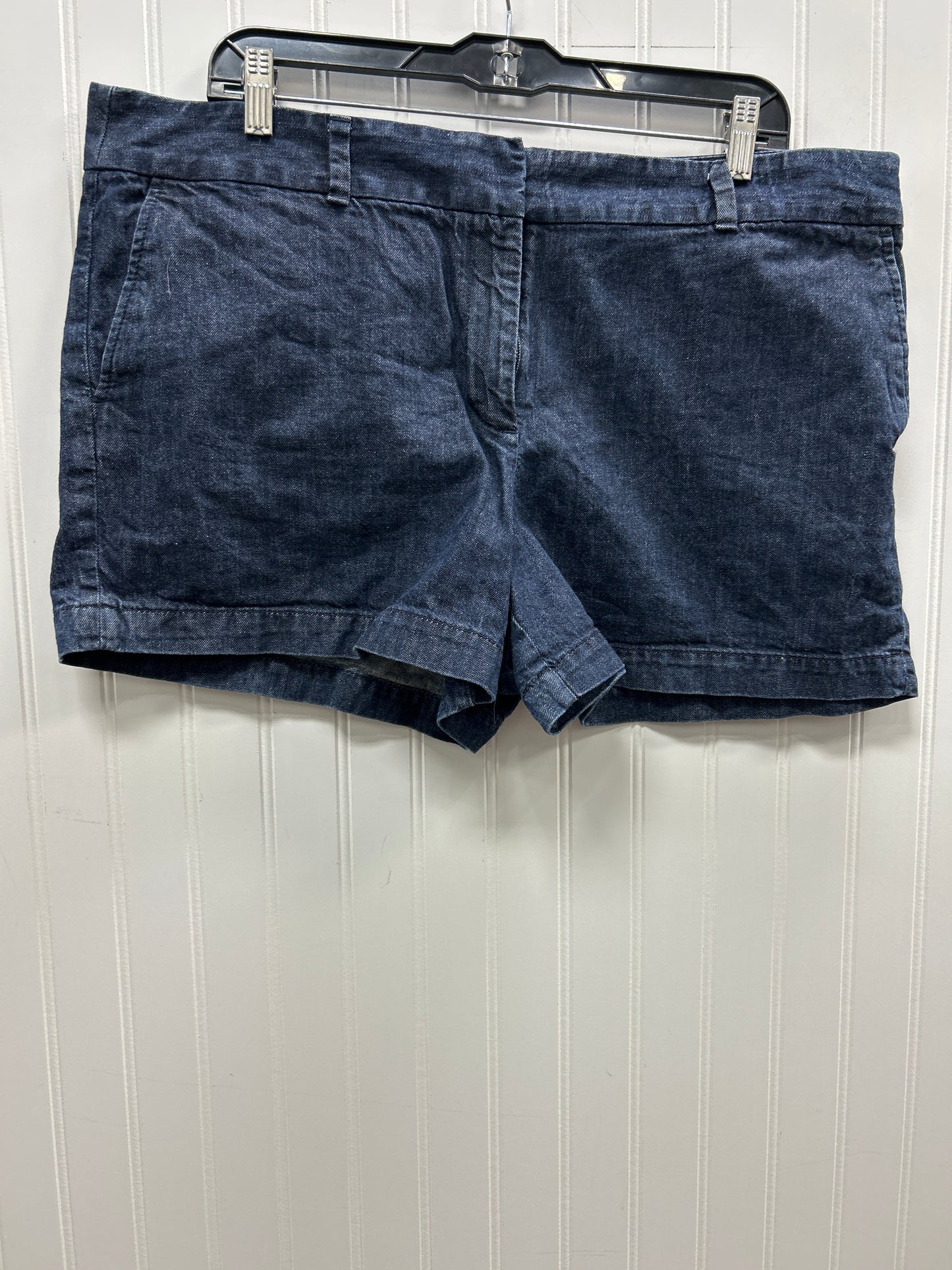 Shorts By Loft In Blue Denim, Size:16