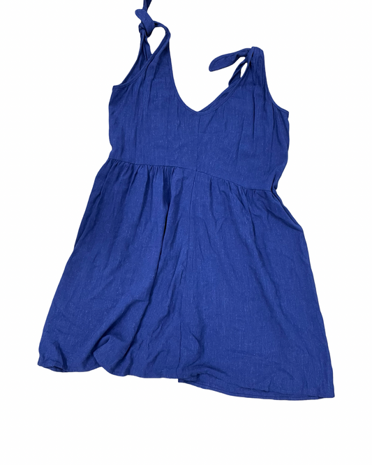 Dress Casual Midi By Clothes Mentor In Navy, Size:L