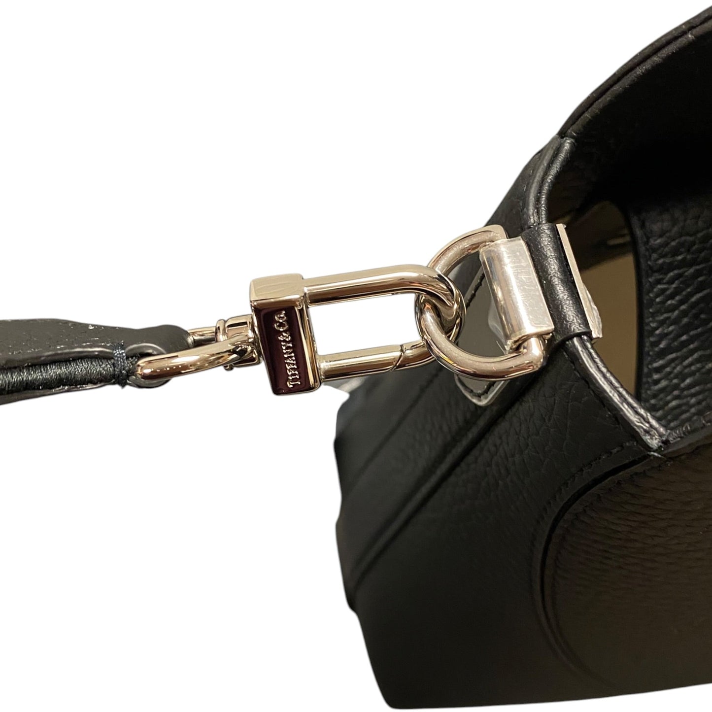 Handbag Luxury Designer By Tiffany And Company In Black, Size:Medium