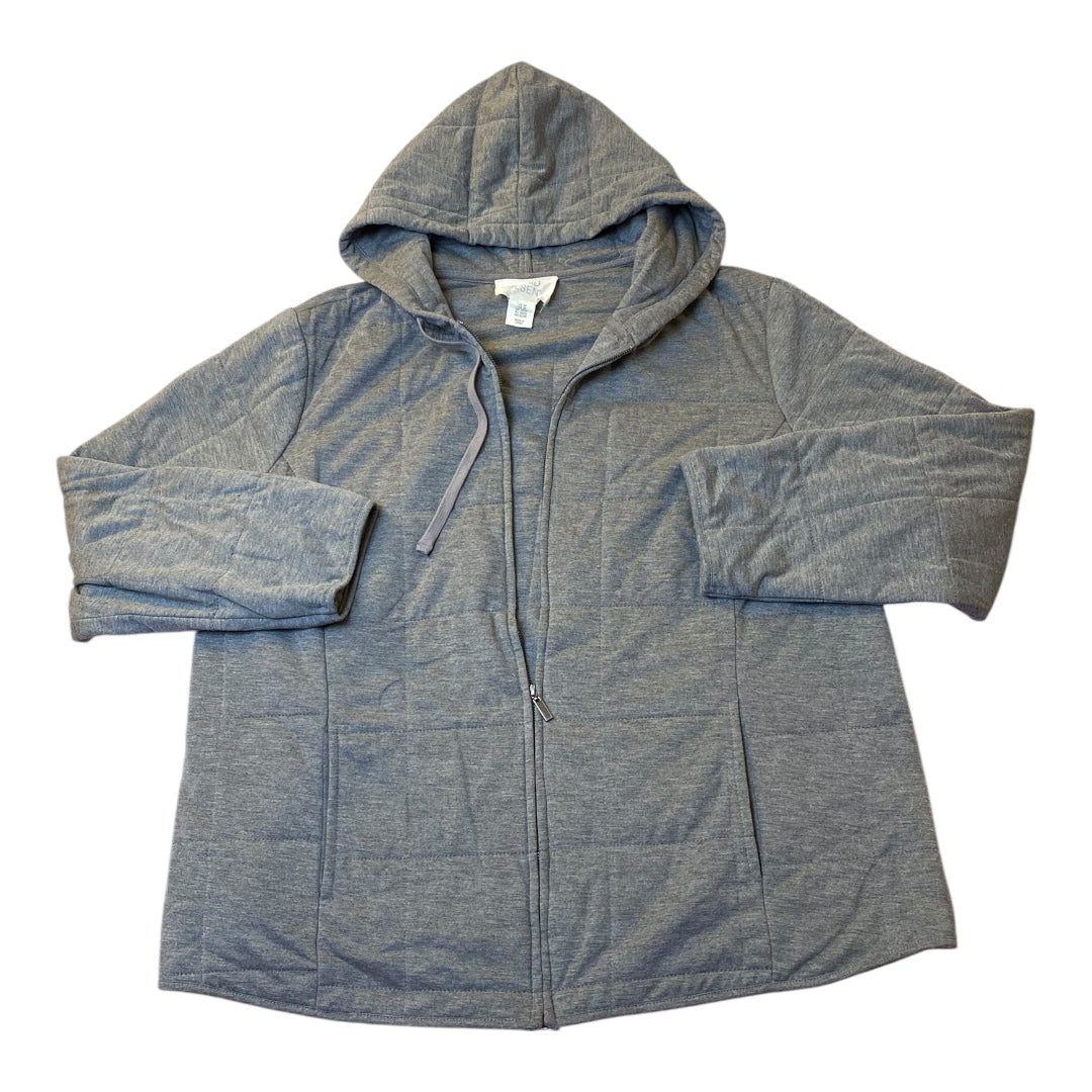 Jacket Other By Sigrid Olsen In Grey, Size:2X