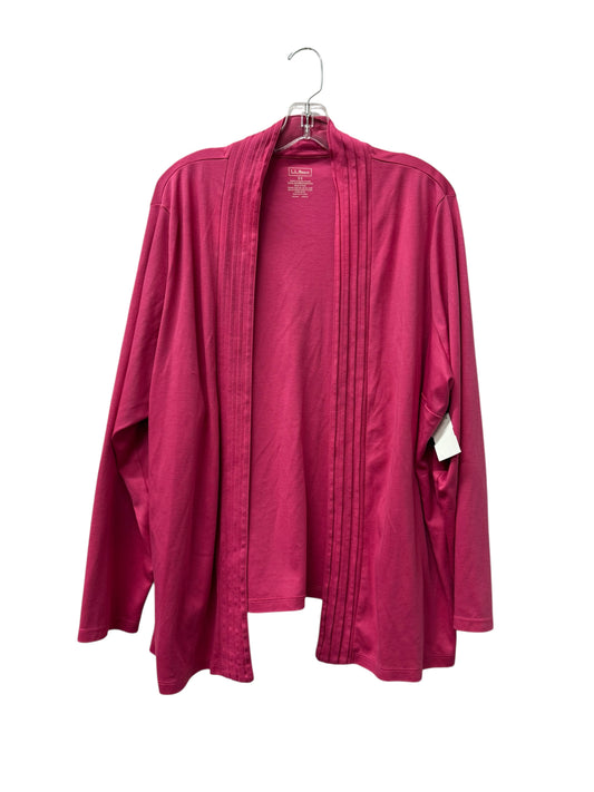 Cardigan By L.L. Bean In Pink, Size:3X