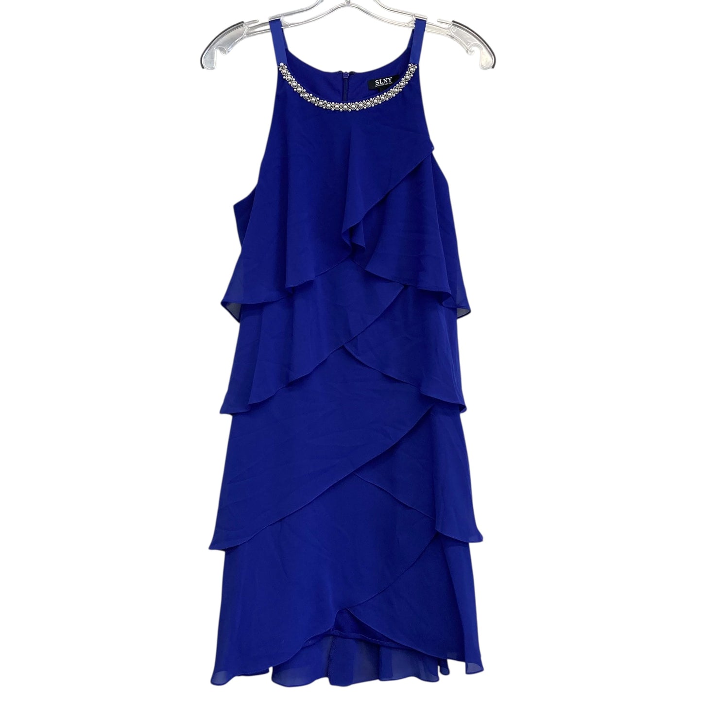 Dress Party Midi By SLNY In Blue, Size:L