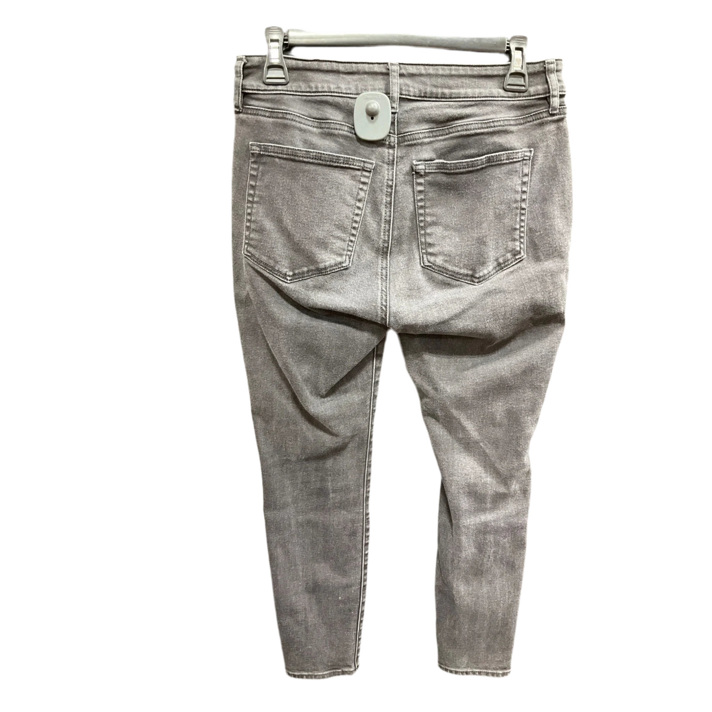 Jeans Skinny By Loft In Black Denim, Size: 6p
