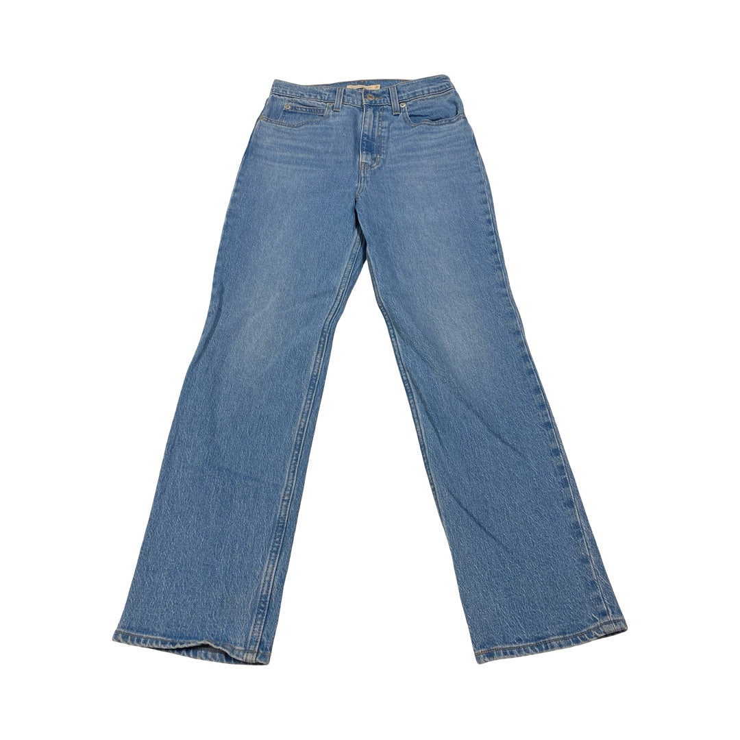 Jeans Straight By Levis In Blue Denim, Size:4