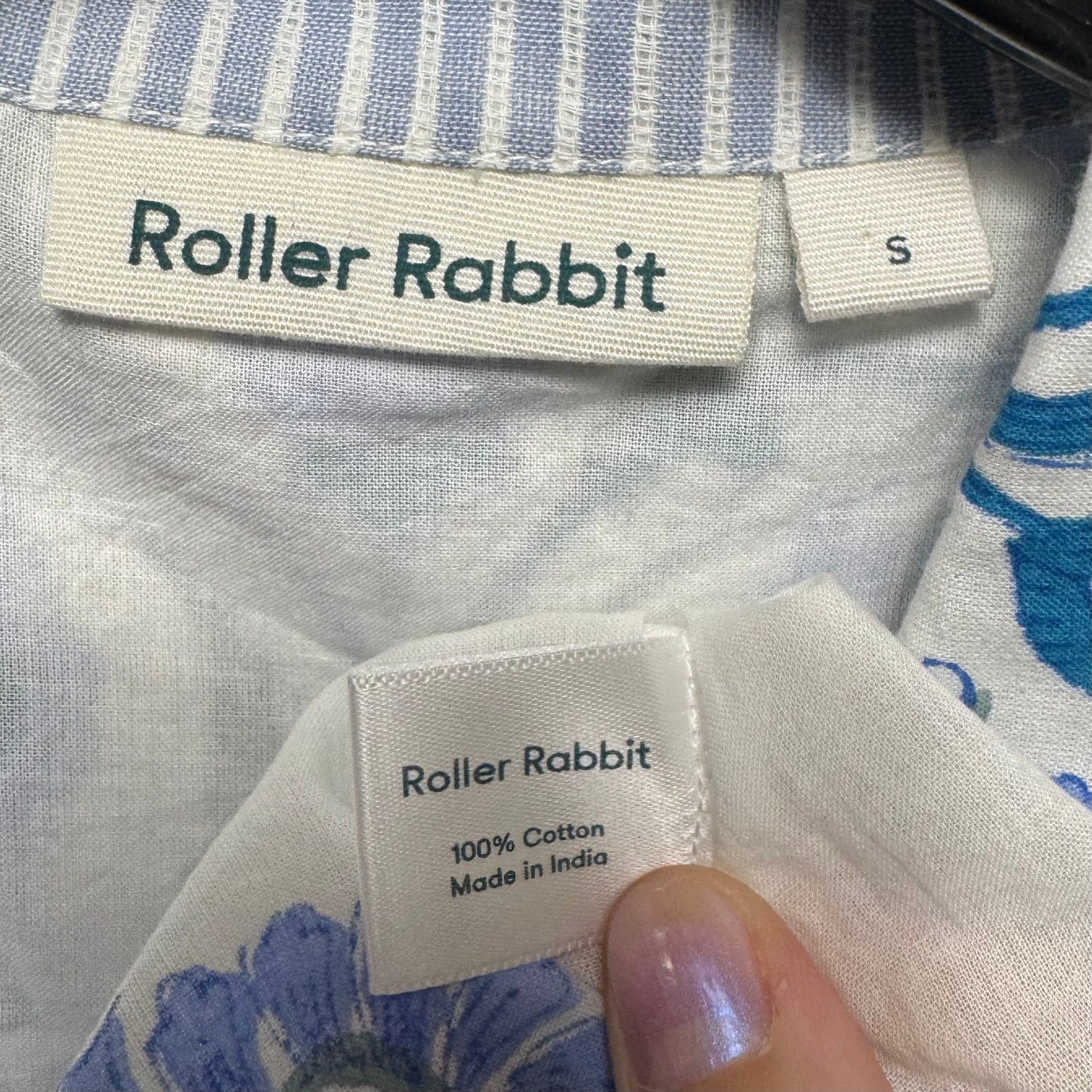 Top Long Sleeve By Roller Rabbit In Floral Print, Size: S