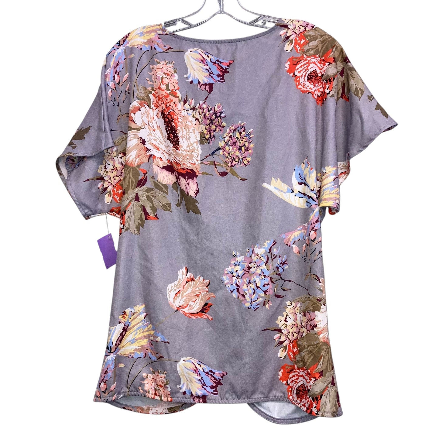 Top Ss In Floral Print, Size:M