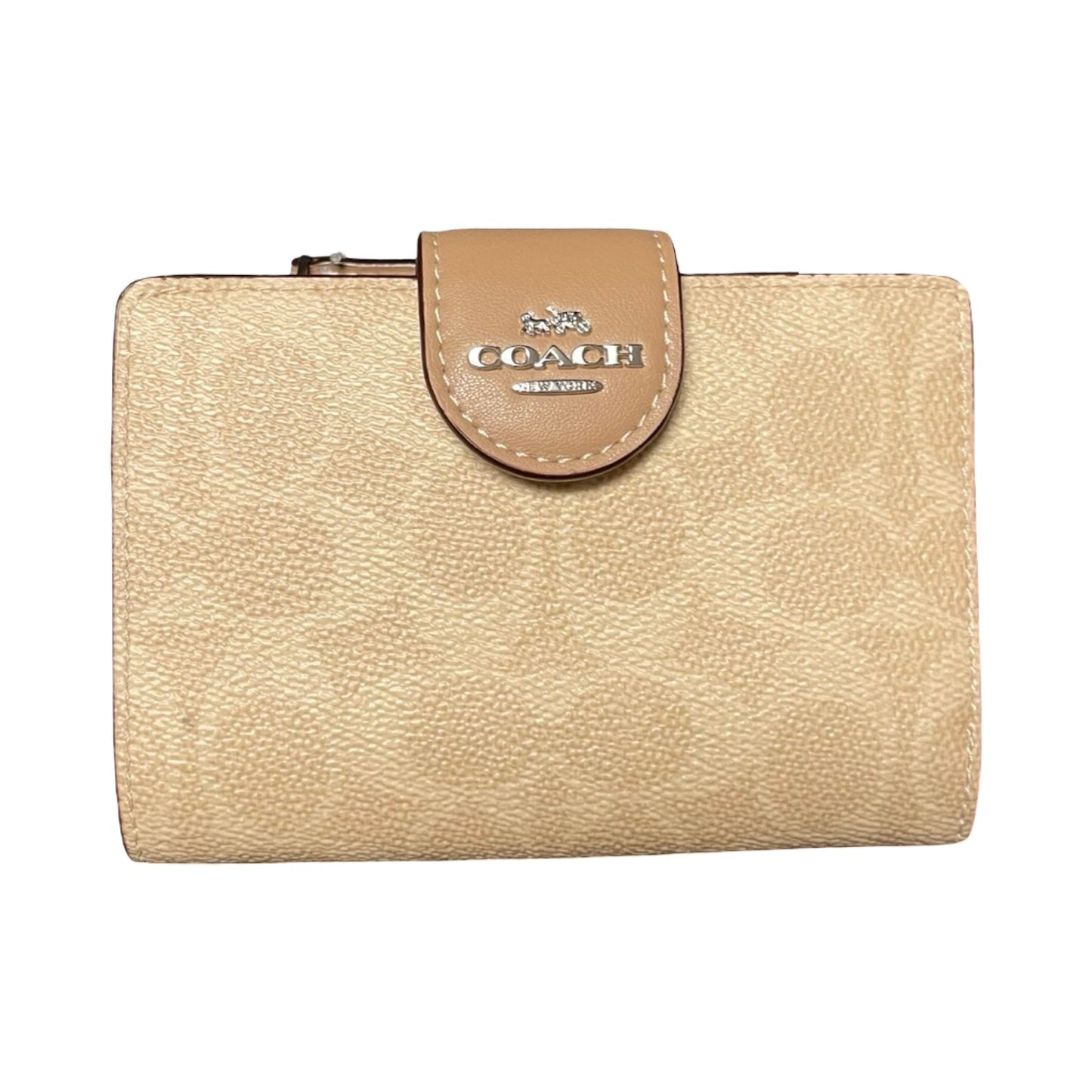 Wallet Designer By Coach In Tan, Size:Small
