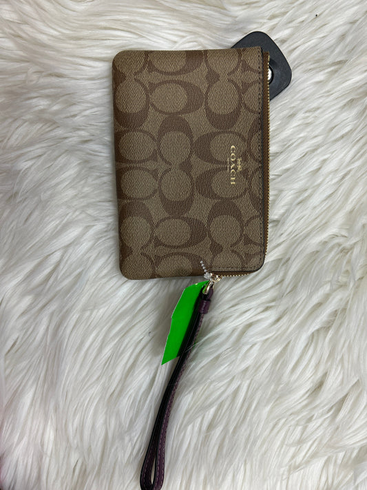 Wristlet Designer By Coach In Brown & Purple, Size:Medium