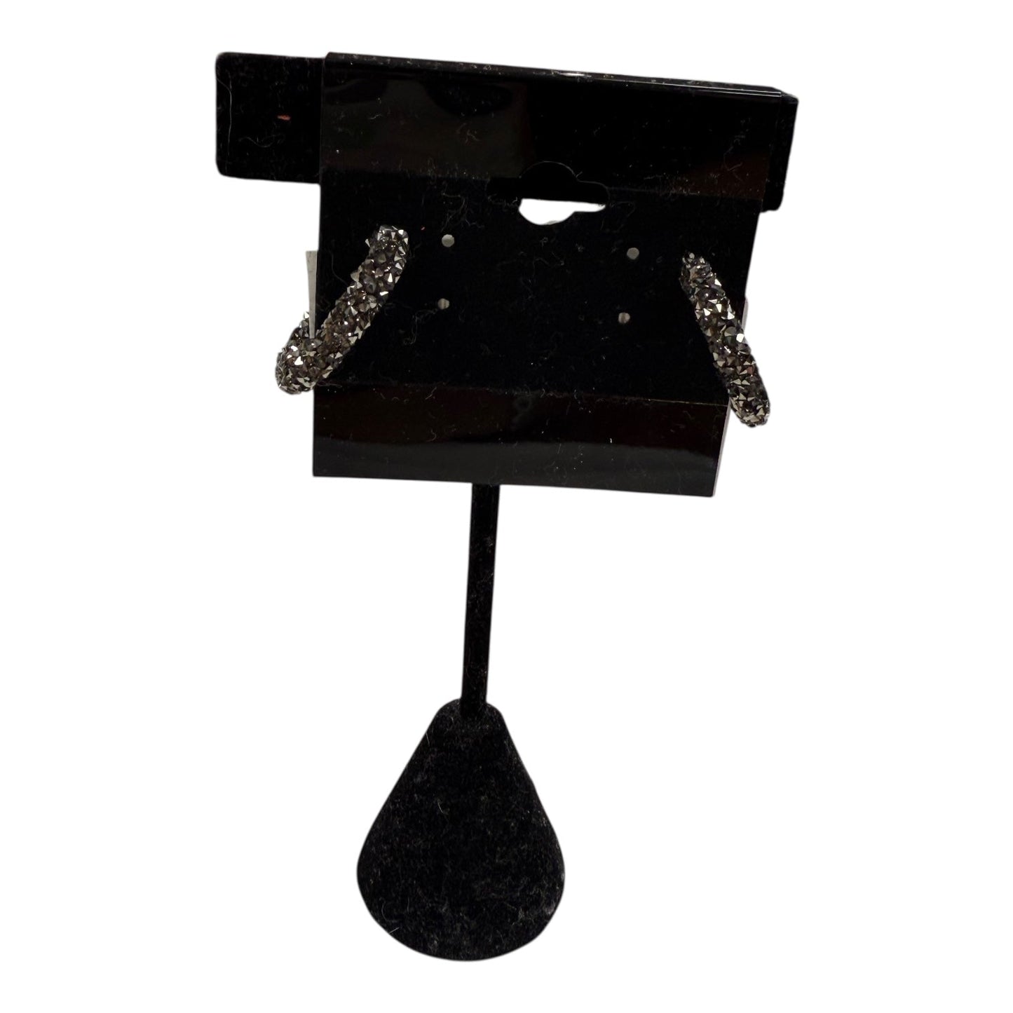 Earrings Hoop By Cme In Grey & Silver