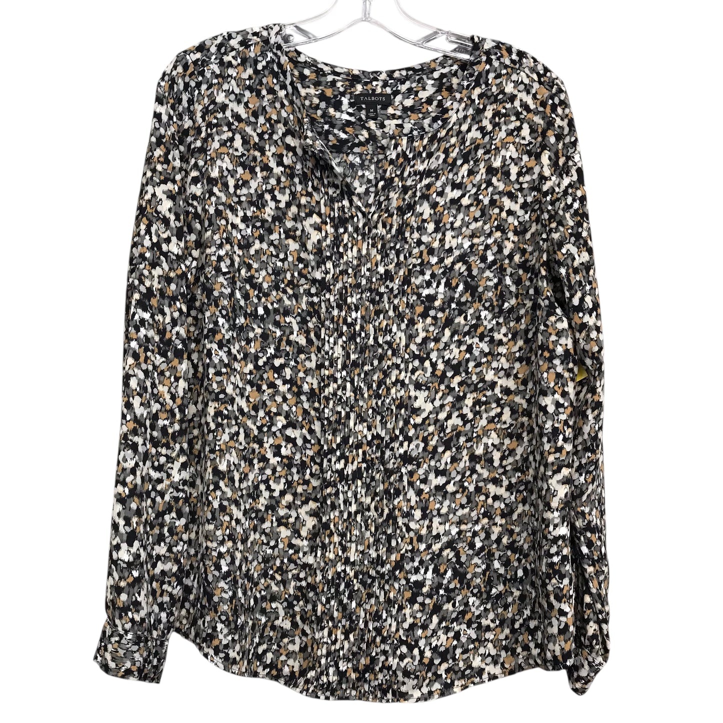 Top Ls By Talbots In Black & Grey, Size:M