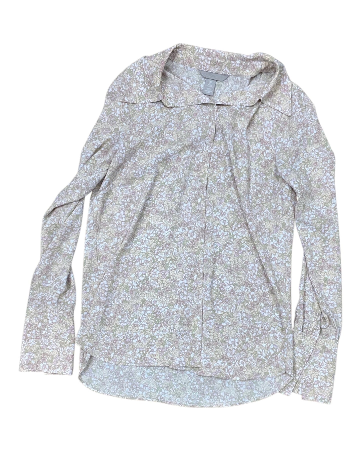 Blouse Ls By H&M In Peach, Size:S