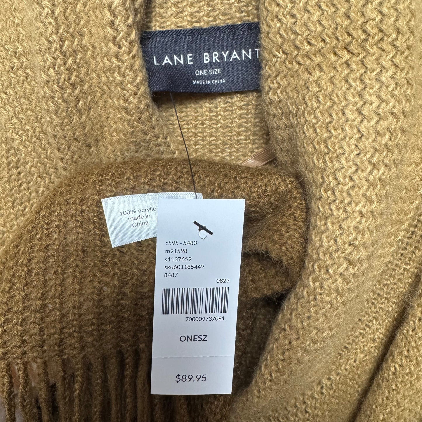 Poncho By Lane Bryant In Tan, Size: Osfm