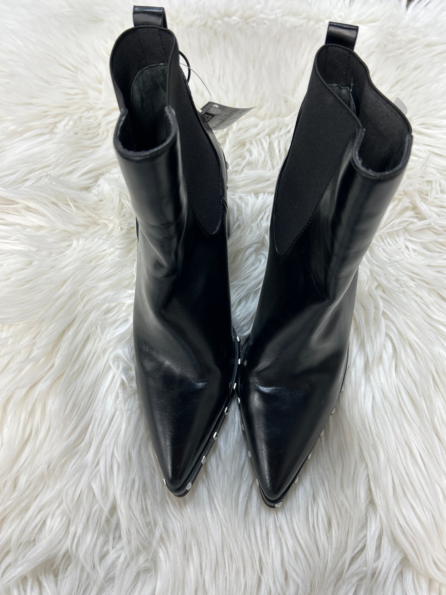 Boots Ankle Heels By Charles David In Black, Size:7.5