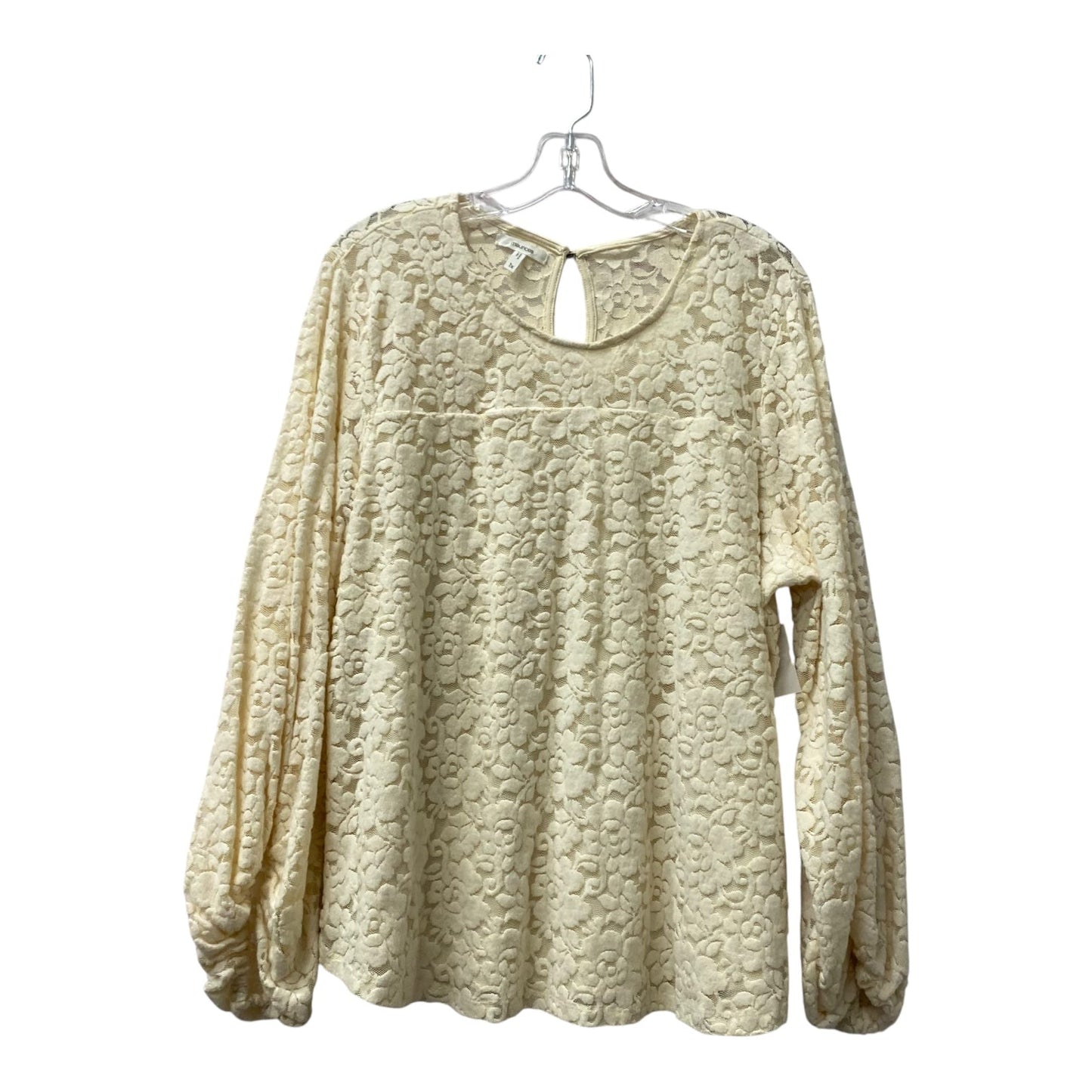 Top Ls By Maurices In Beige, Size:1X