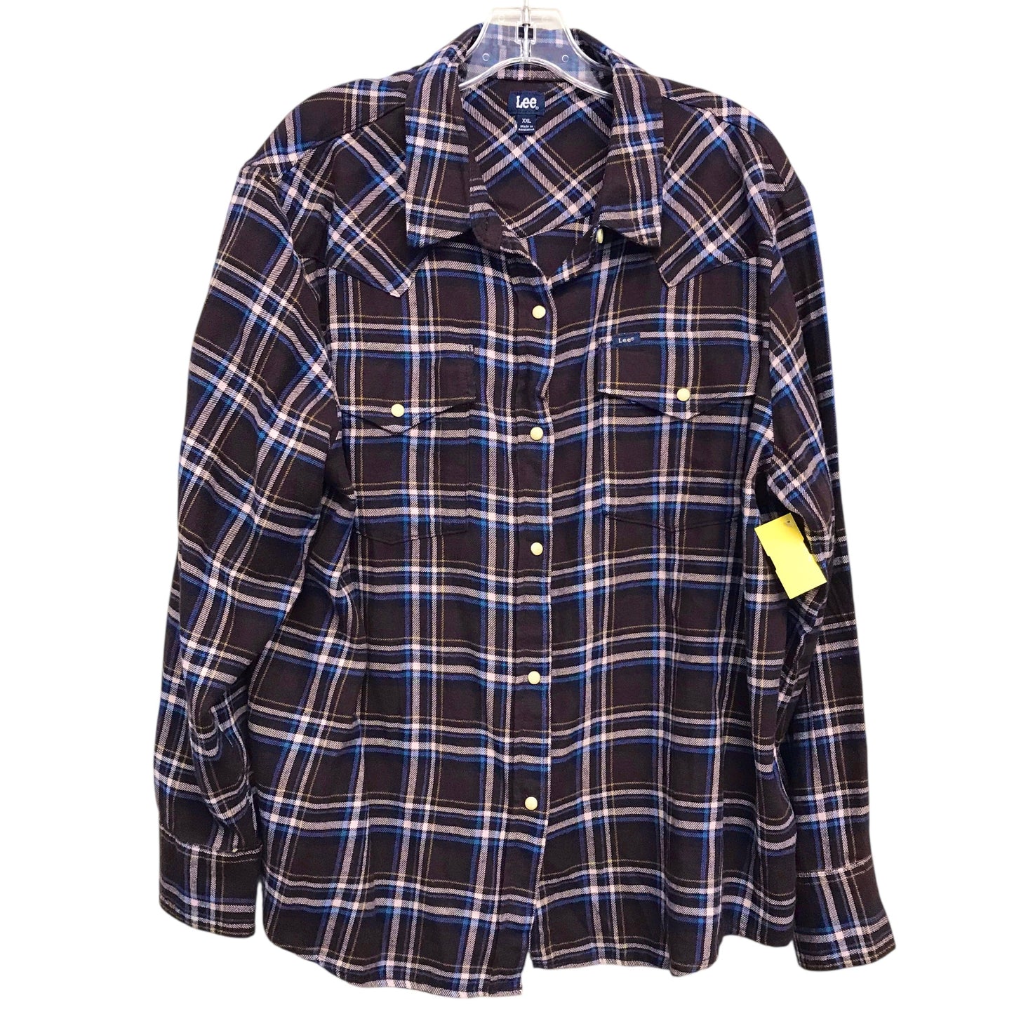 Top Ls By Lee In Plaid Pattern, Size:1X