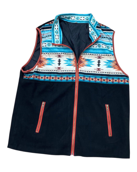 Vest Other By Clothes Mentor In Tie Dye Print, Size:Xl