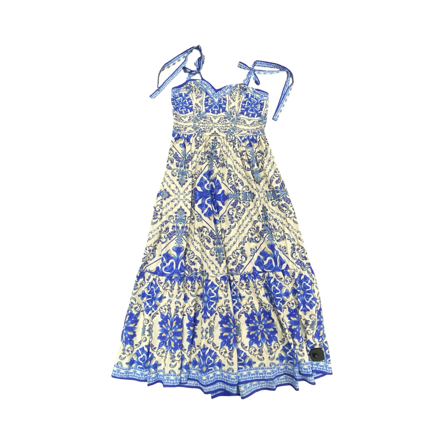 Dress Party Long By Flying Tomato In Blue & Tan, Size:Xl