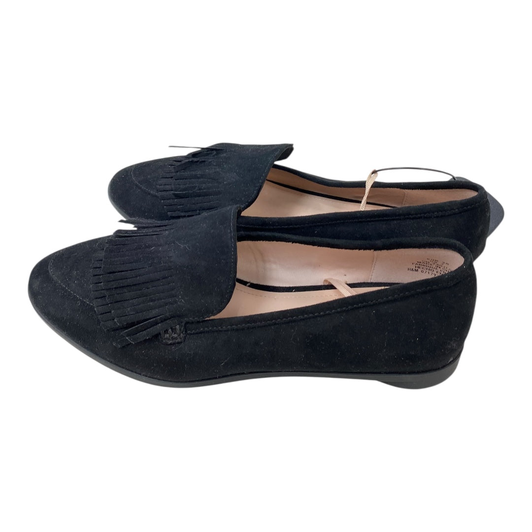 Shoes Flats By H&M In Black, Size:7.5